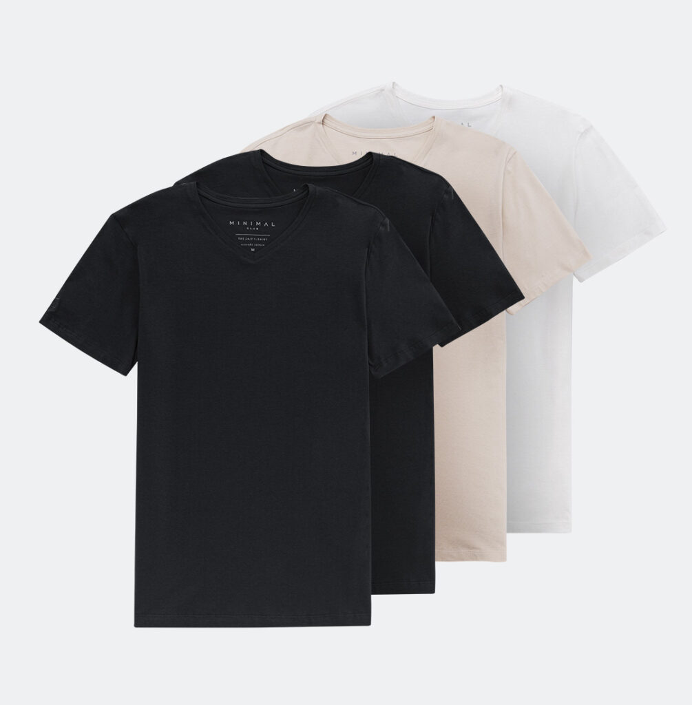 Kit Preta Bege Branca - Gola V